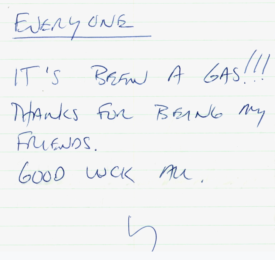 David Marsden's Farewell to CFNY in 1987