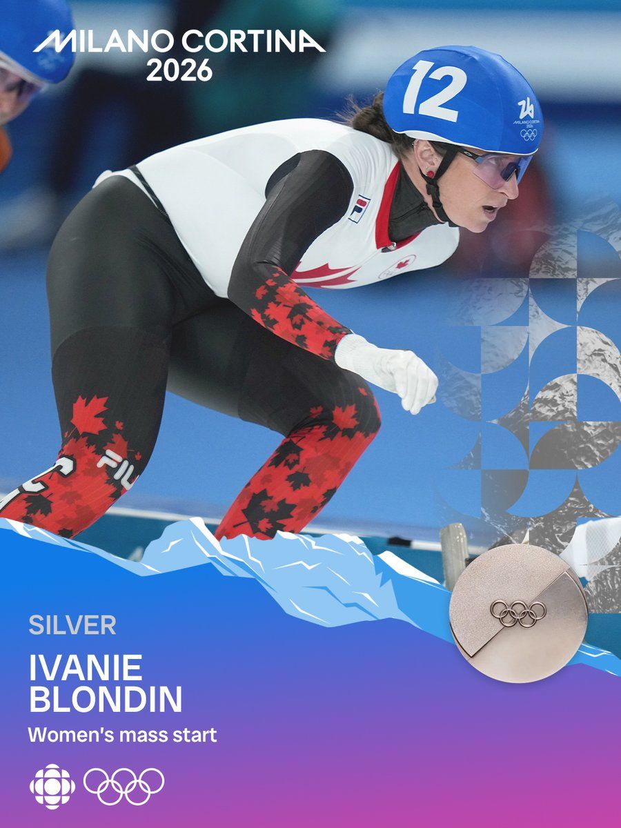Ivanie Blondin Wins Silver In Speed Skating Mass Start 🥈
