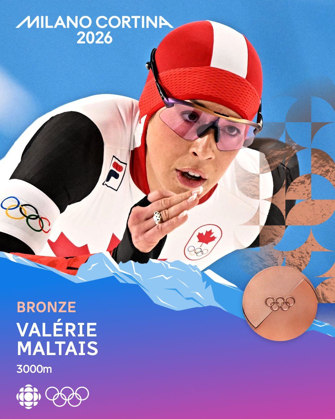 Valérie Maltais Wins Bronze in 3,000-metre Speed Skating 🥉