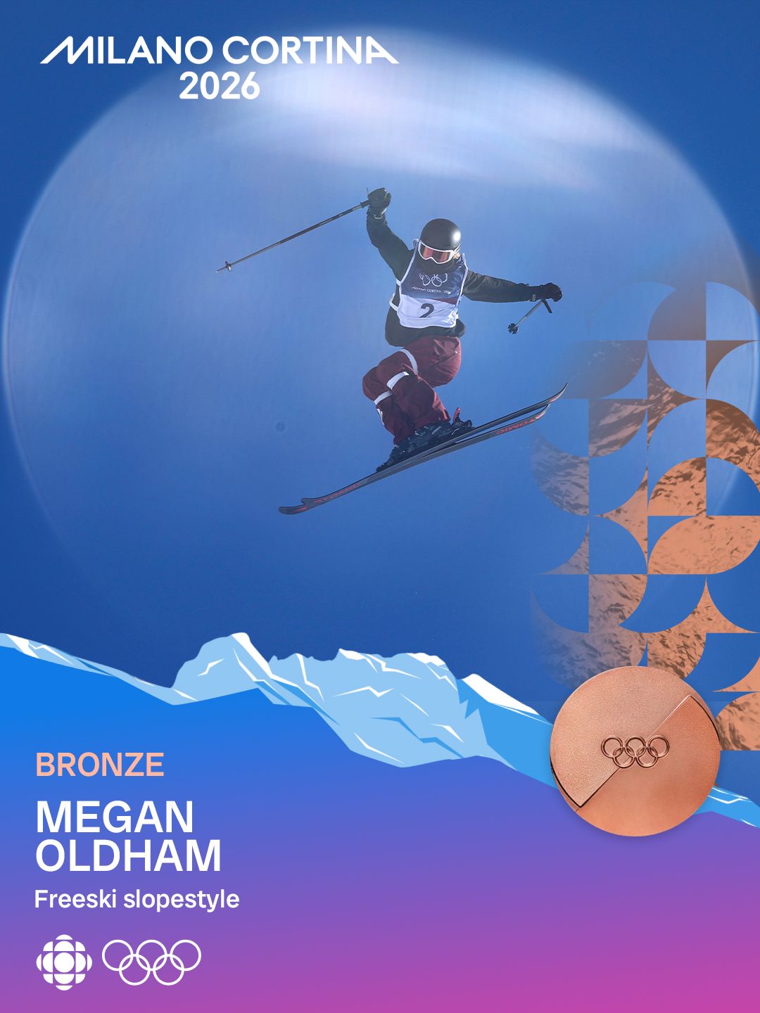 Megan Oldham Wins Bronze in Freeski Slopestyle 🥉