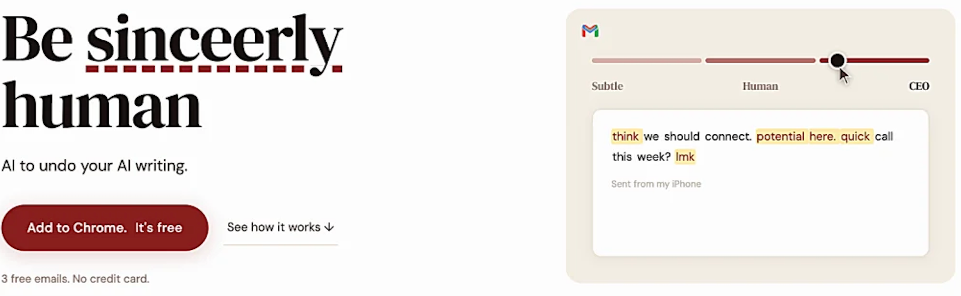 AI Can Write For You, I'll Write For Me
