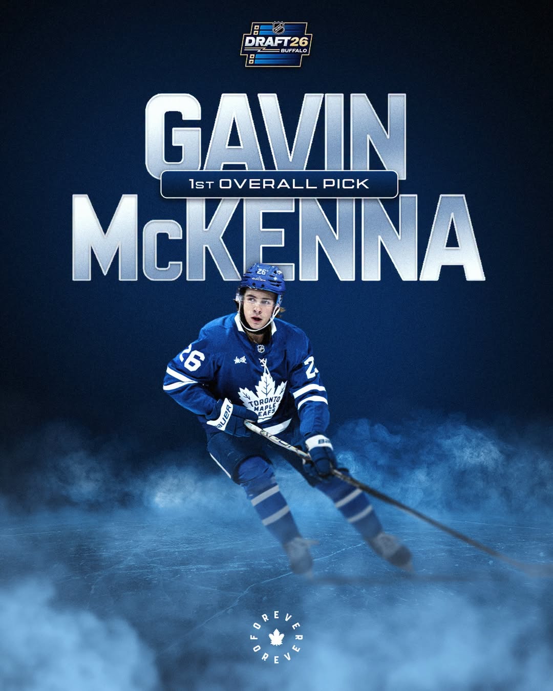 Gavin McKenna is a Toronto Maple Leaf