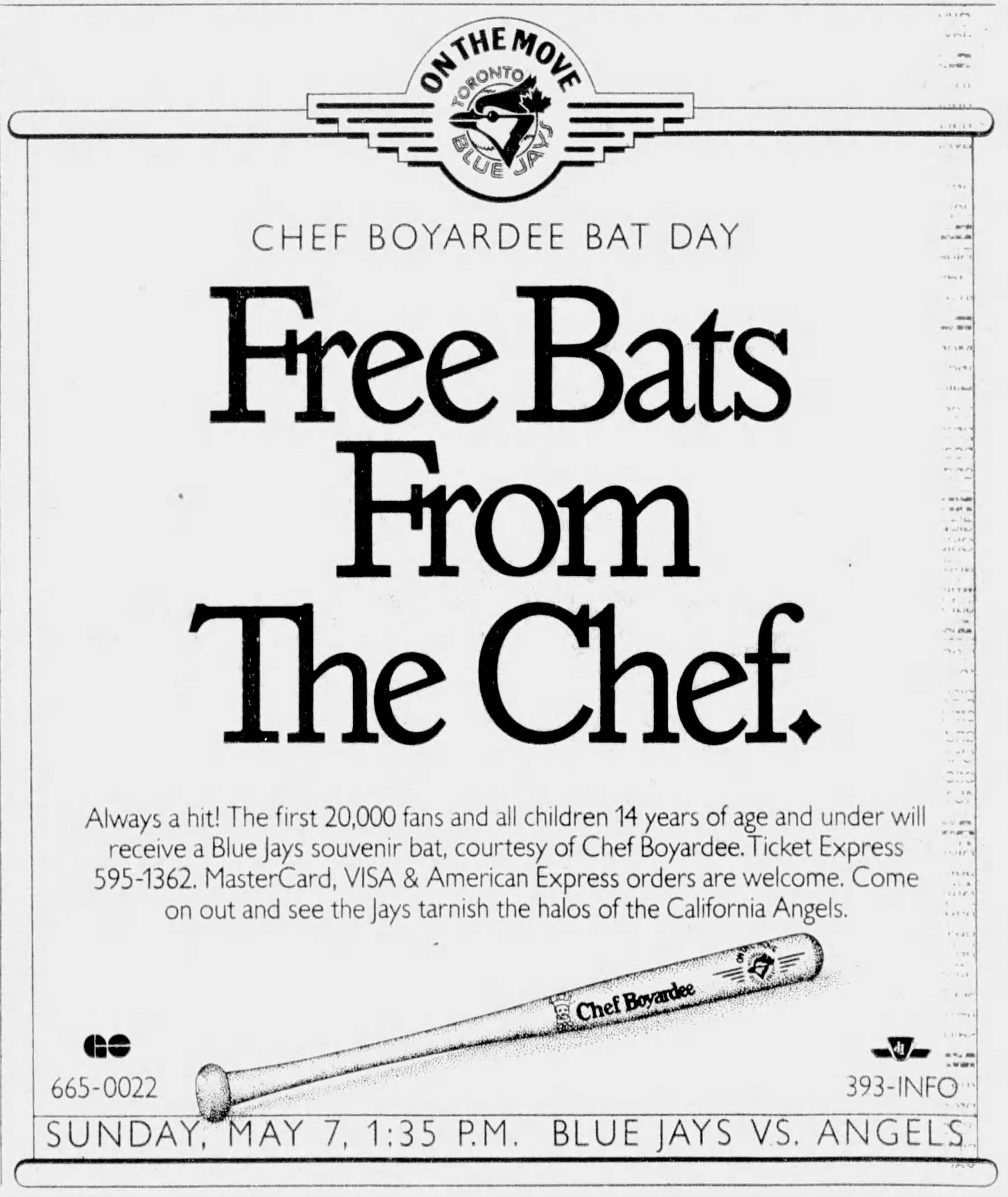 Bat Day at the Blue Jays Game